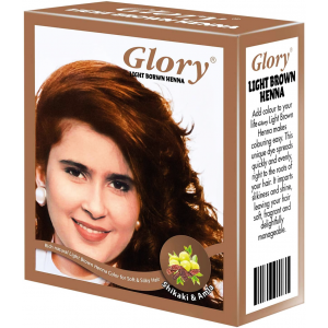 GLORY LIGHT BROWN HENNA HAIR DYE 10 GM SACHET